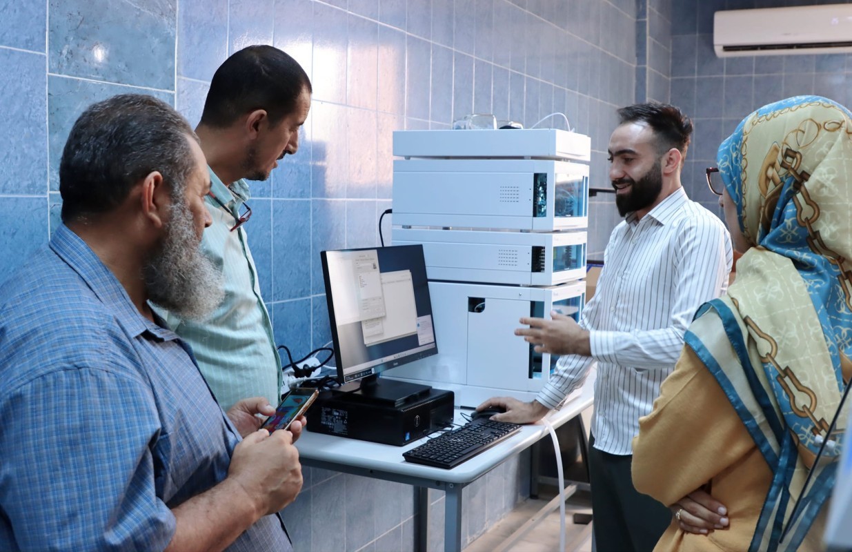 Installation of Lab Equipment at the Faculty of Medicine, attended by the Director of the Lab Development Office at Sabratha University